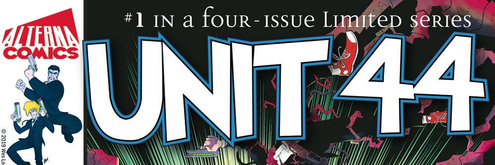 Unit 44 - an irreverent sci-fi/comedy comic banner