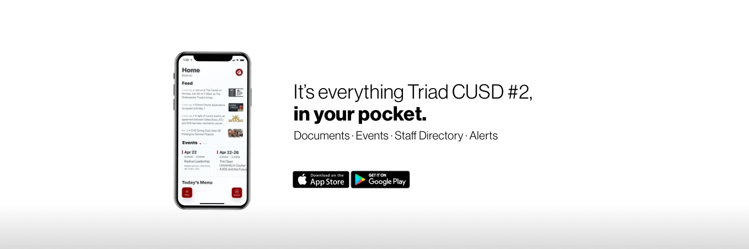 Triad CUSD #2 News banner