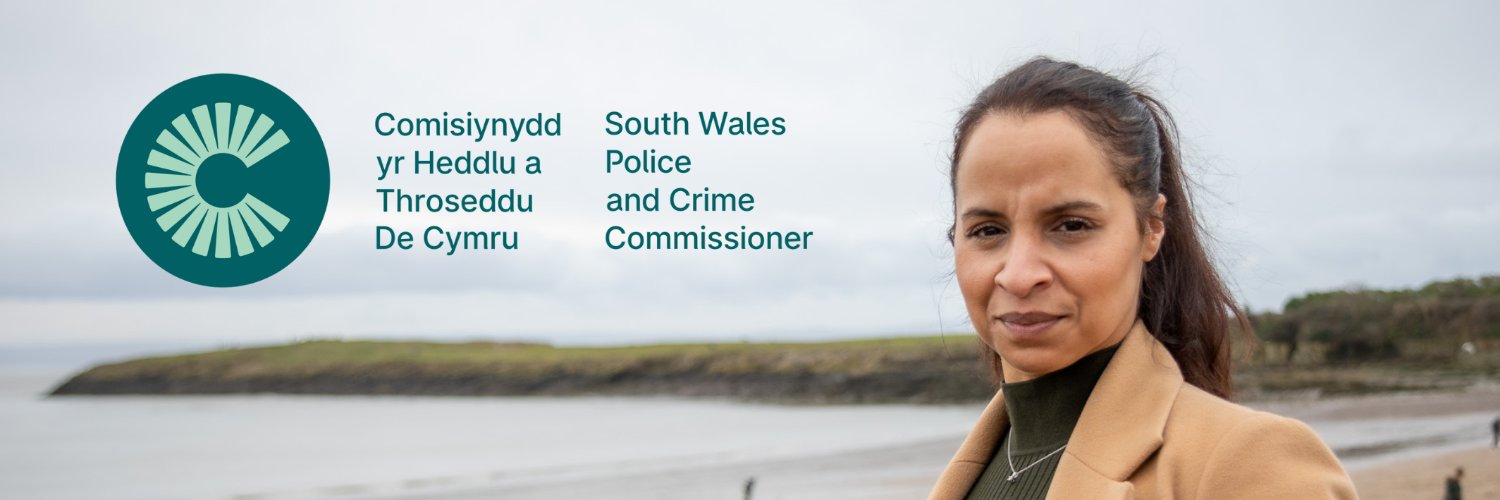 Comisiynydd yr Heddlu a Throseddu De Cymru banner