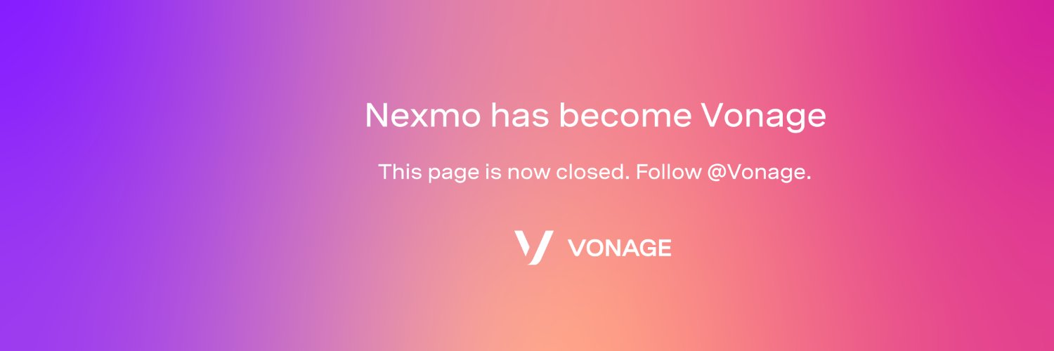 Nexmo (now Vonage) banner