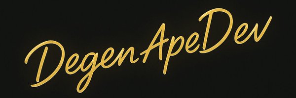 DegenApeDev Profile Banner