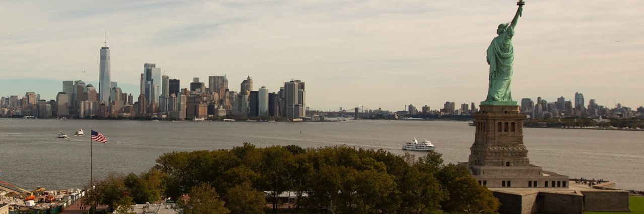 Statue of Liberty-Ellis Island Foundation's banner