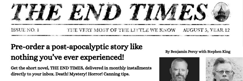 Benjamin Percy banner