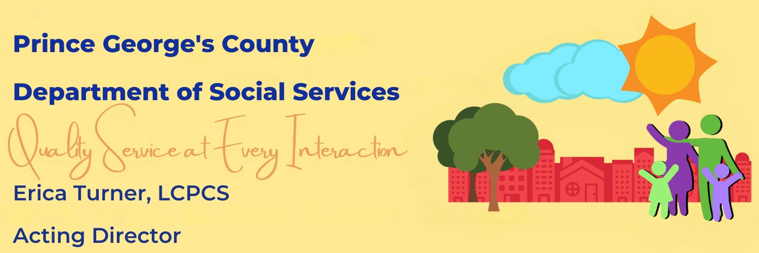 Prince George's County Dept. of Social Services banner