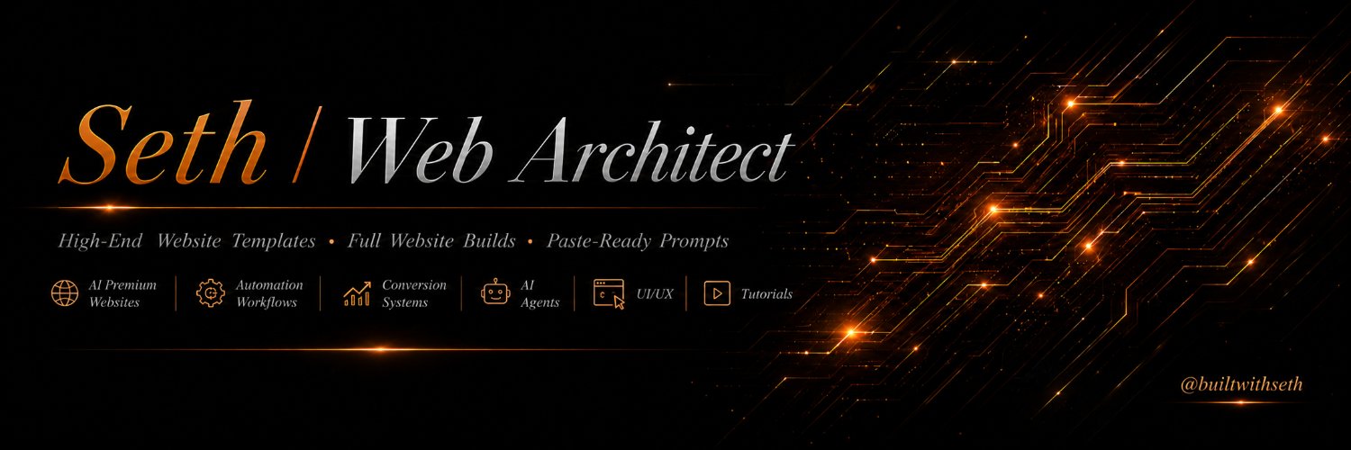 builtwithseth's profile banner image