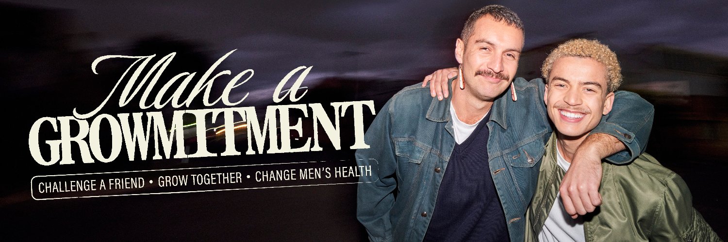 Movember's profile banner image