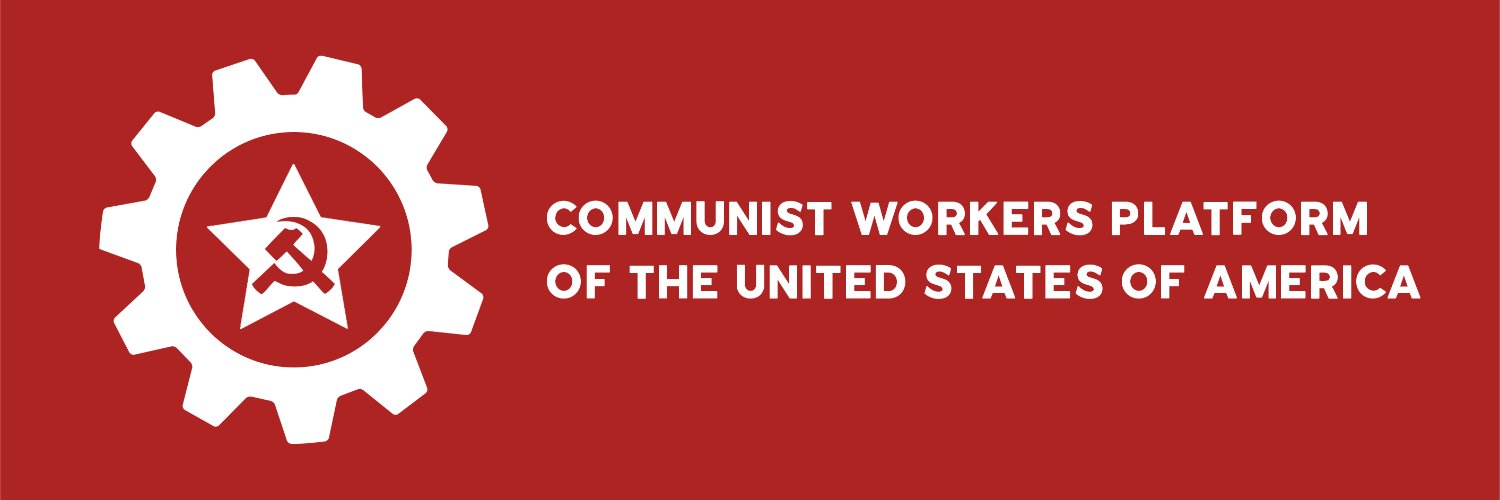 Communist Workers' Platform of the USA banner