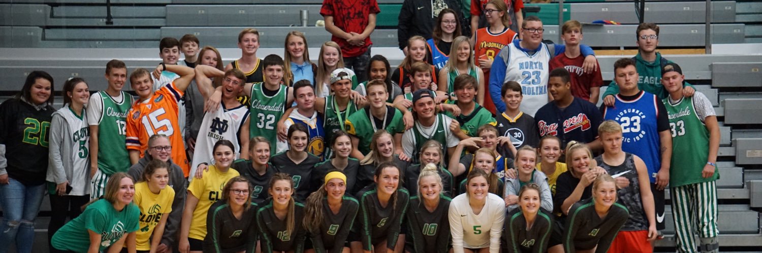 Cloverdale Cheerblock banner