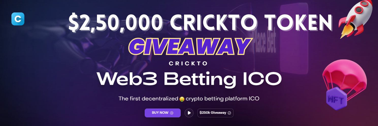 Crickto.io banner