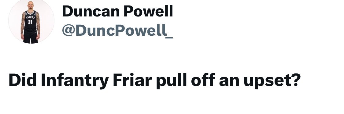 Infantry Friar banner