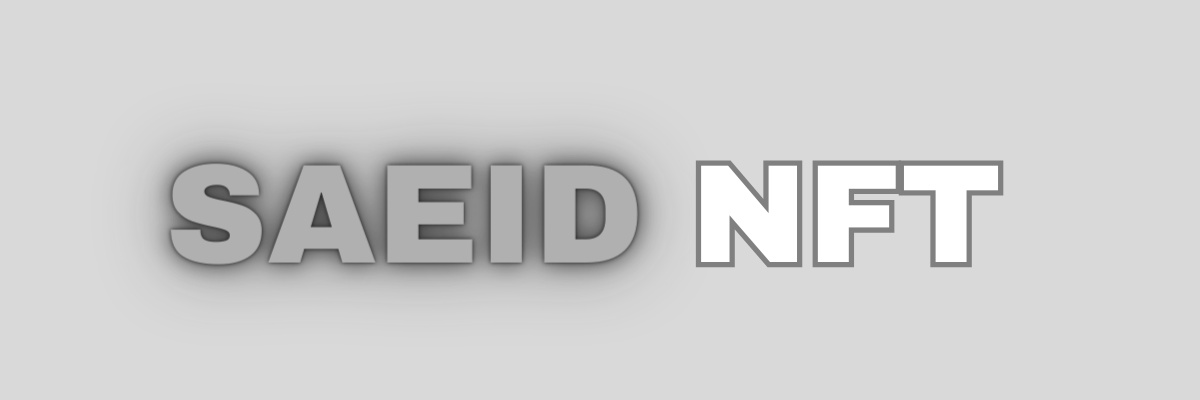 Saeid NFT banner