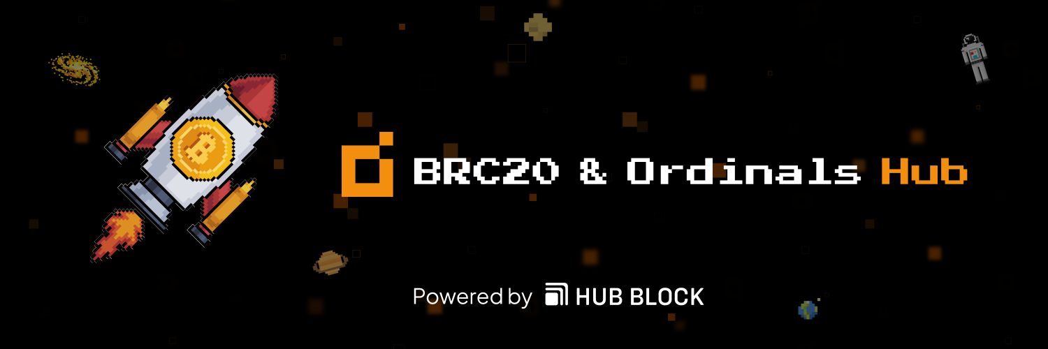 BRC20 & Ordinals Hub 🟧 Profile Banner