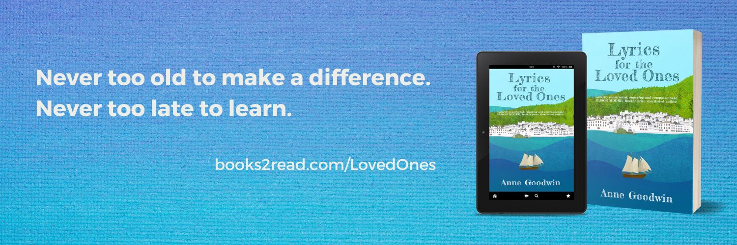 Anne Goodwin's Lyrics for the Loved Ones out now banner
