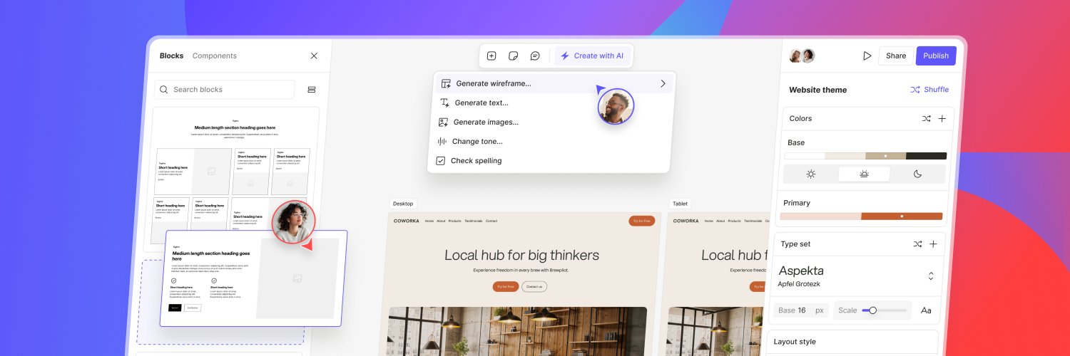 Scene - AI Web Builder banner