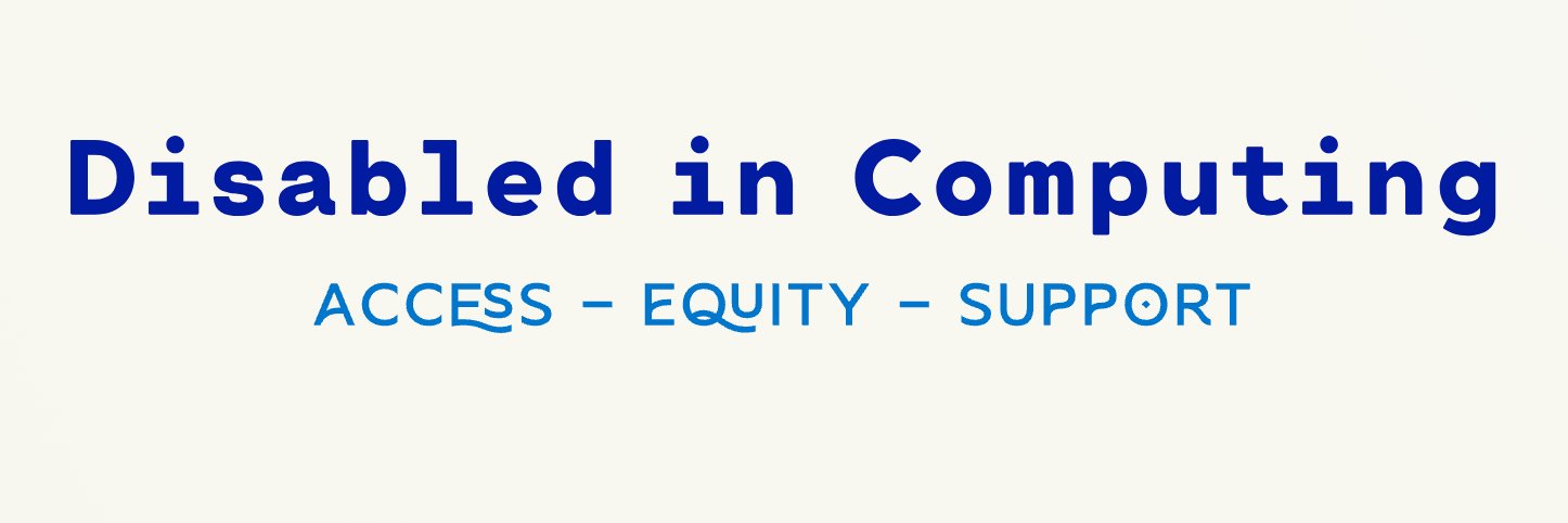 Disabled in Computing's banner