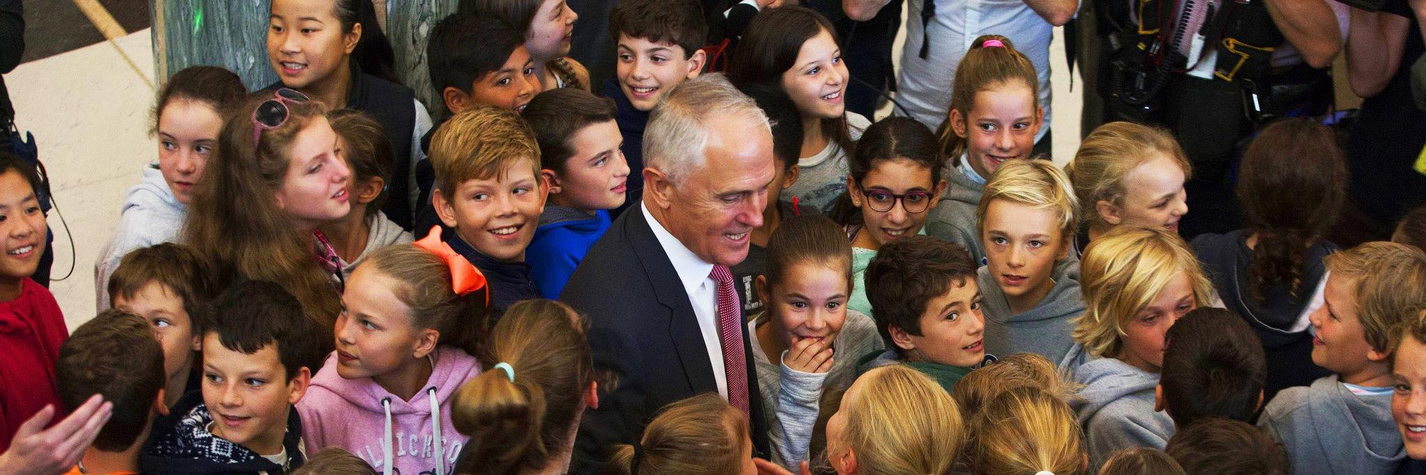 Malcolm Turnbull's banner