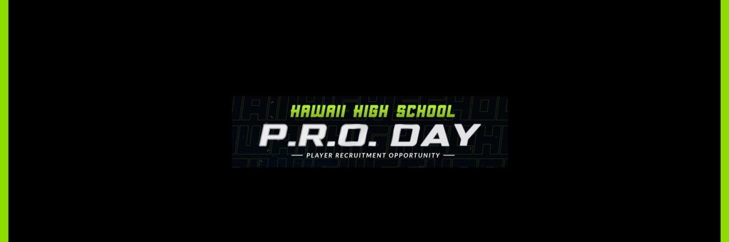 Hawaii High School P.R.O. Day banner