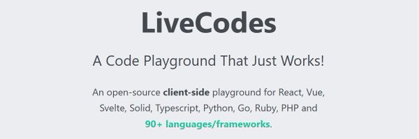 livecodes_io Profile Banner