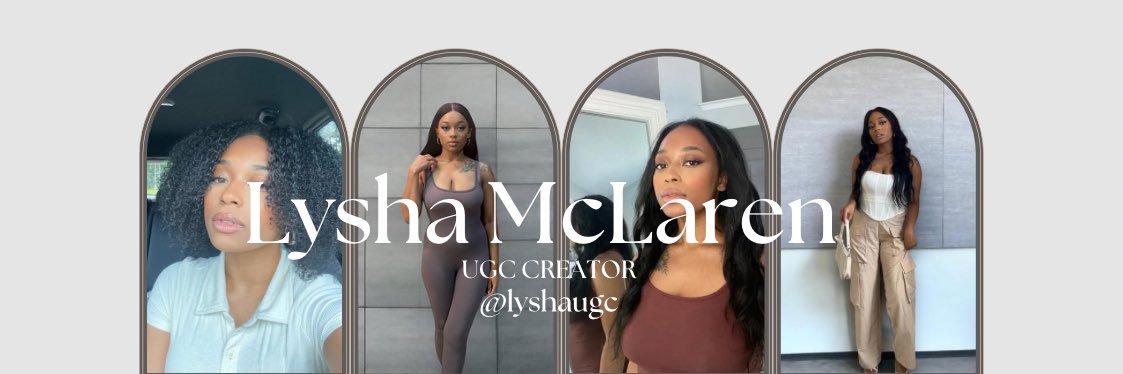 Lysha | UGC Creator banner