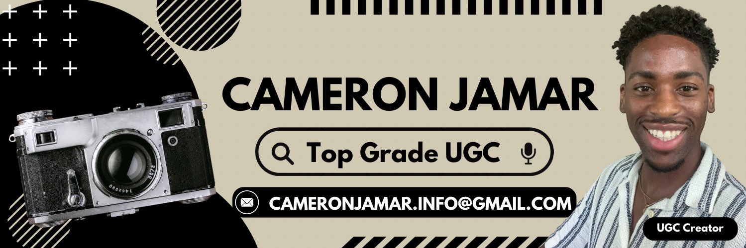 Cameron | Male UGC Creator 🎥 banner