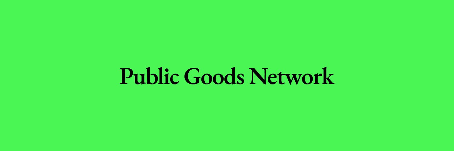 Public Goods Network | 🟢 banner