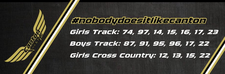 Canton Academy Girls Track and Field/Cross Country banner