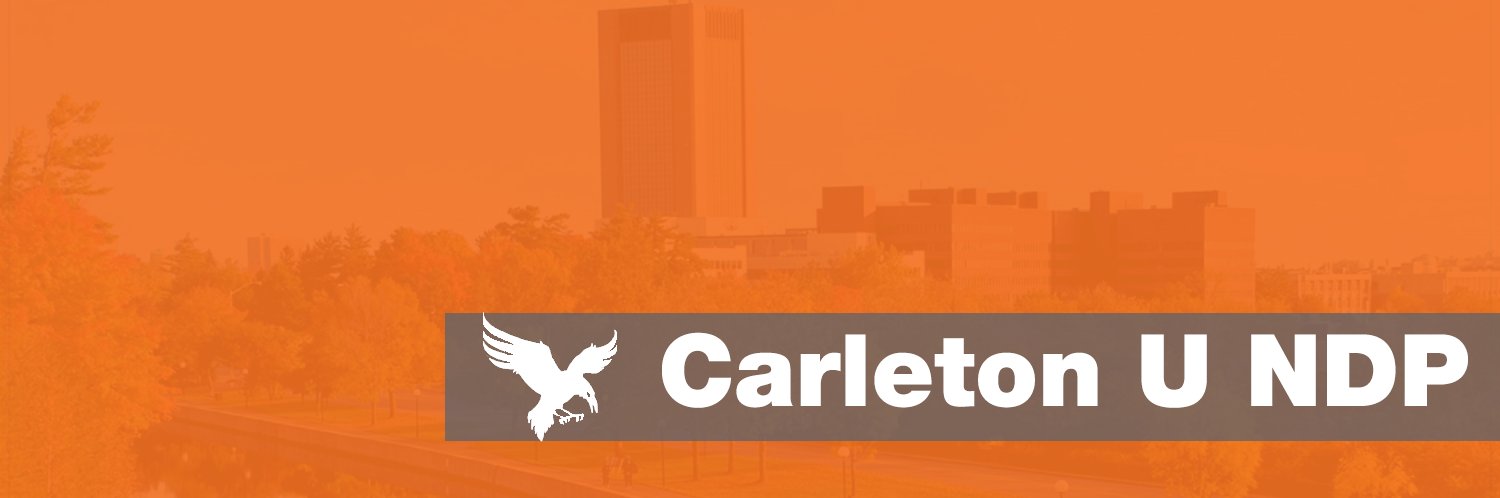 Carleton University NDP banner