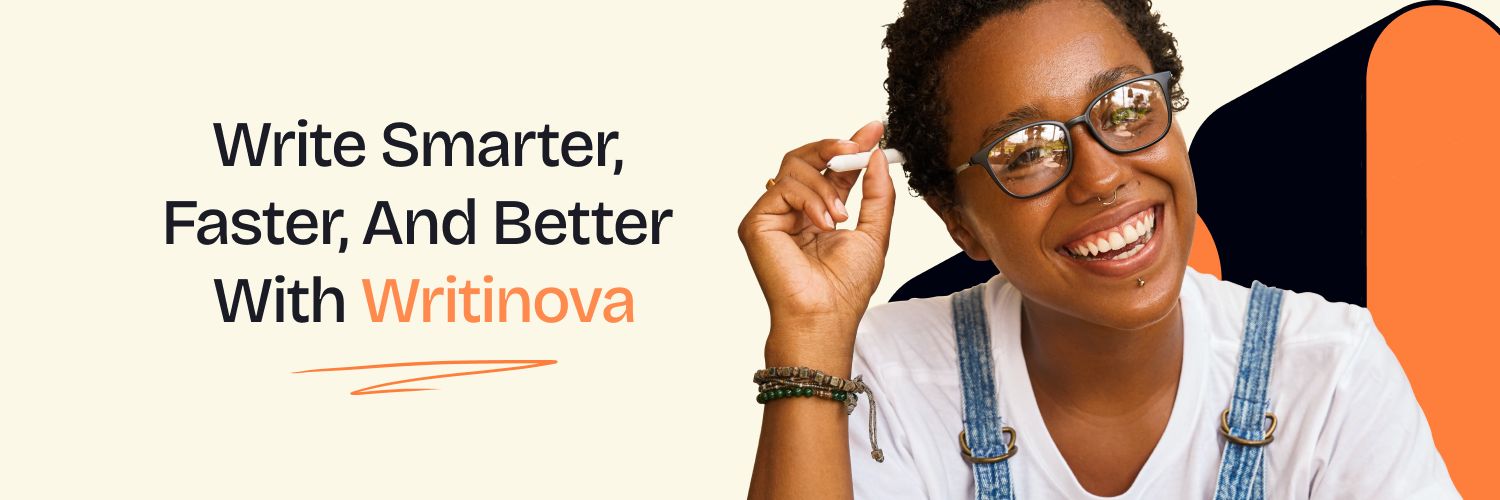 Writinova's banner