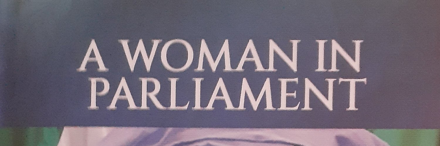 A WOMAN IN PARLIAMENT banner