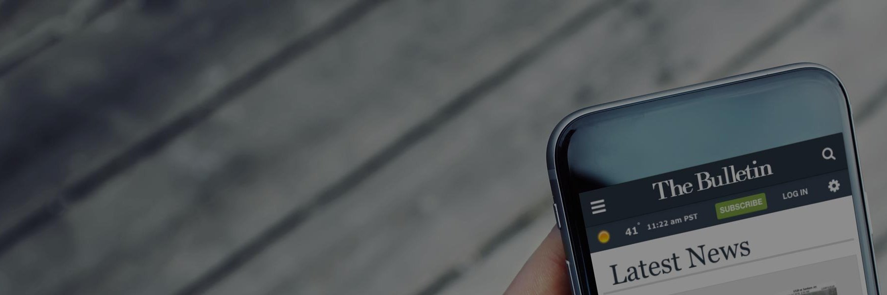 The Bulletin banner