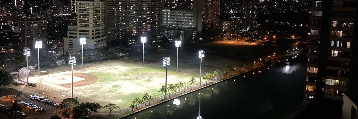Sunday Night Baseball on Oahu's banner
