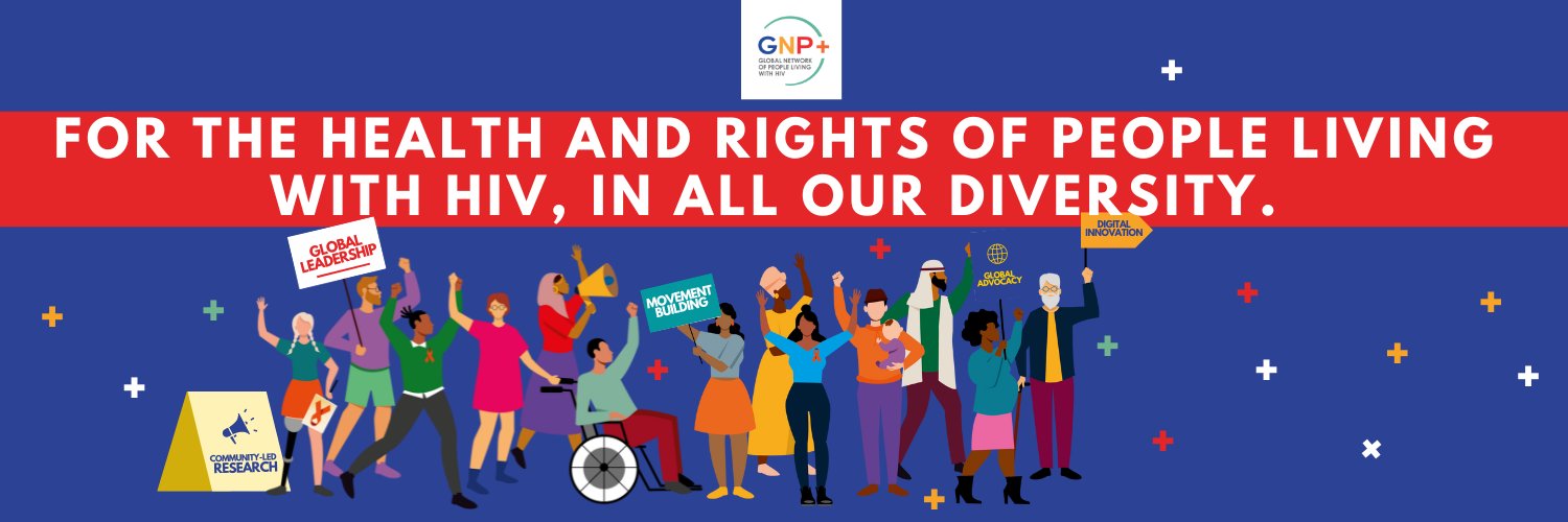 GNP+'s banner