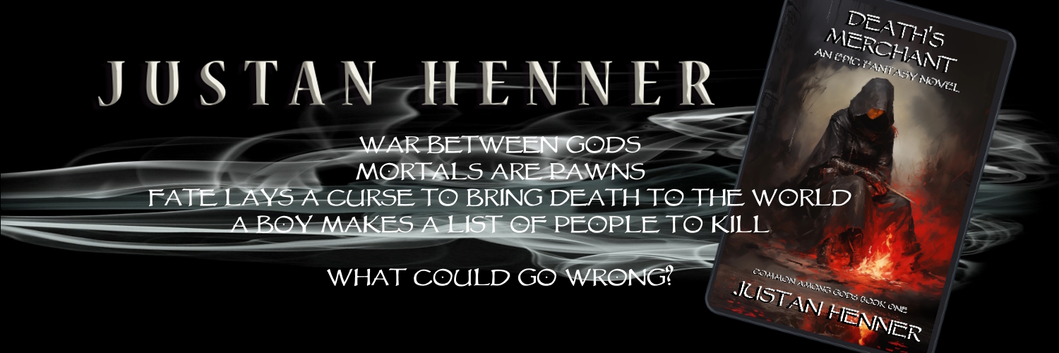 Justan Henner - Epic Fantasy Author banner