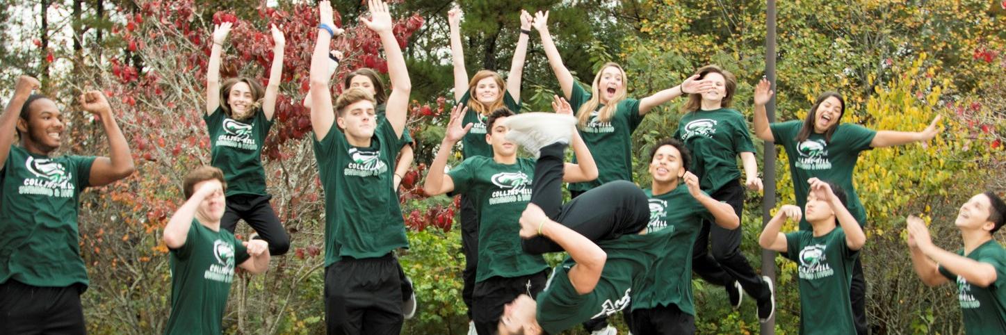 Collins Hill Swim & banner