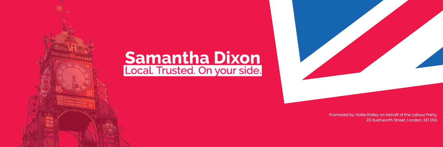 Samantha Dixon MBE MP's banner