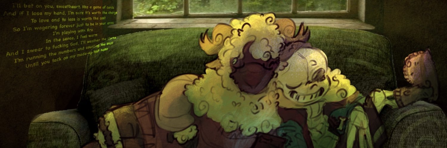Sheep 🦴🐑 Sans’ enby wife's banner