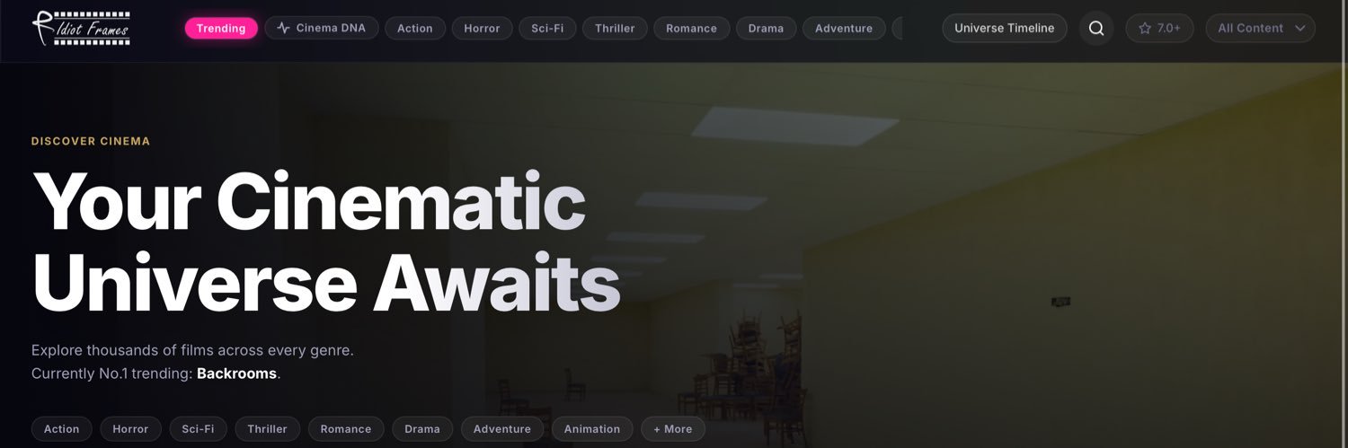 idiotframes's profile banner image