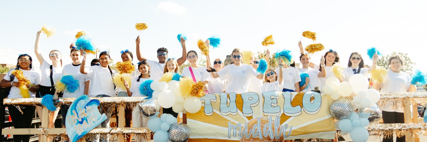 Tupelo Middle School's banner