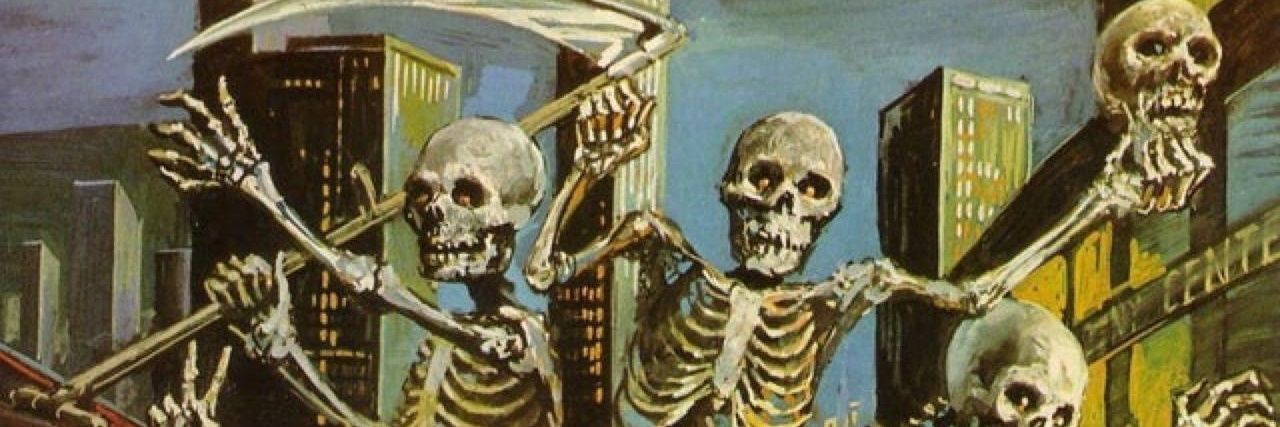 March Skeleton banner