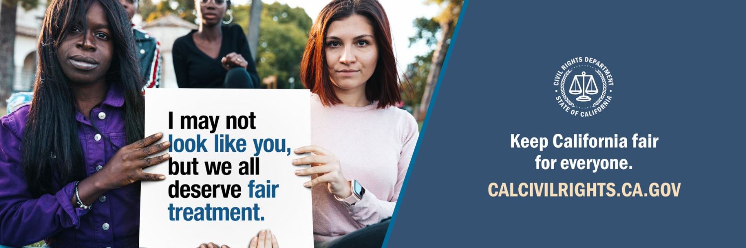 California Civil Rights Department banner