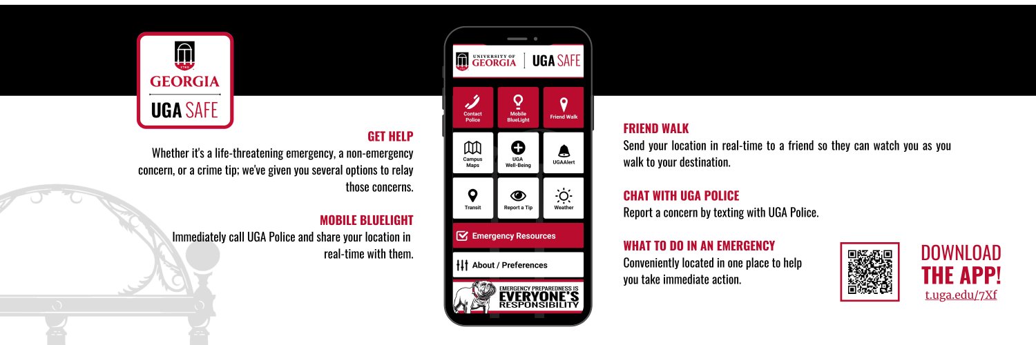 UGA Emergency Preparedness banner