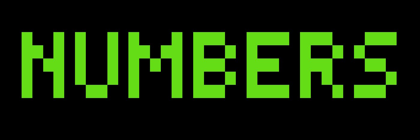 Numbers banner