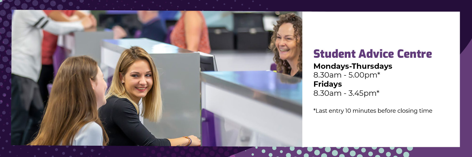 NESCol Student Advice Centre banner