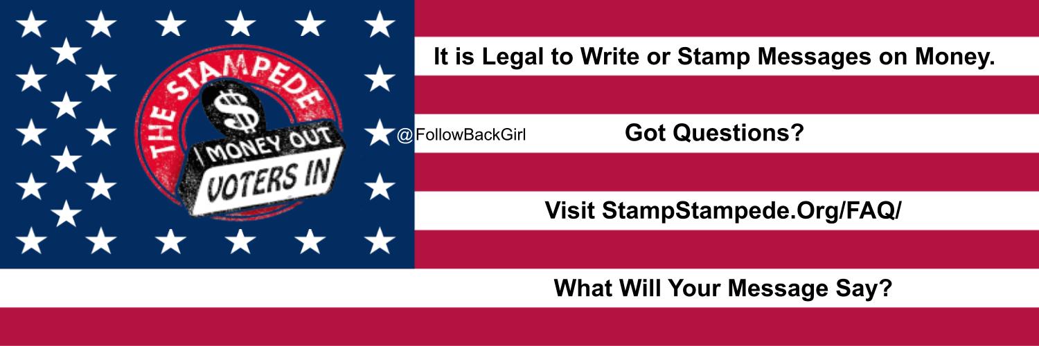 Stamping Money is Legal 💯 FollowBackGirl IFB banner