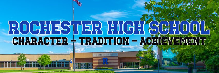 Rochester High School banner