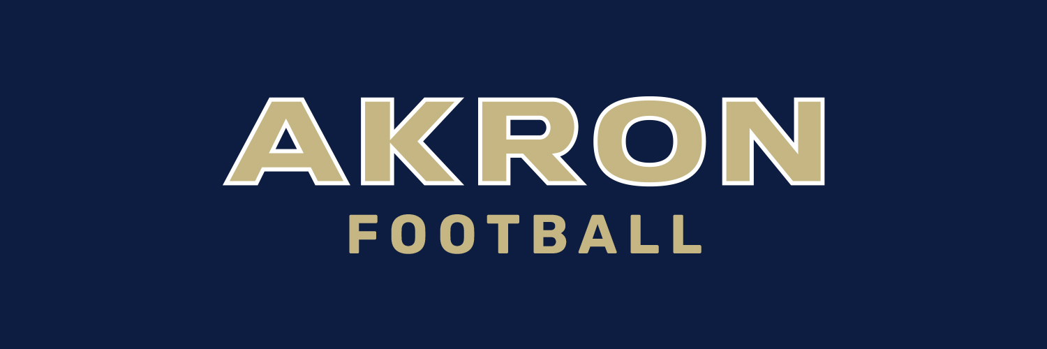 Akron Football's banner