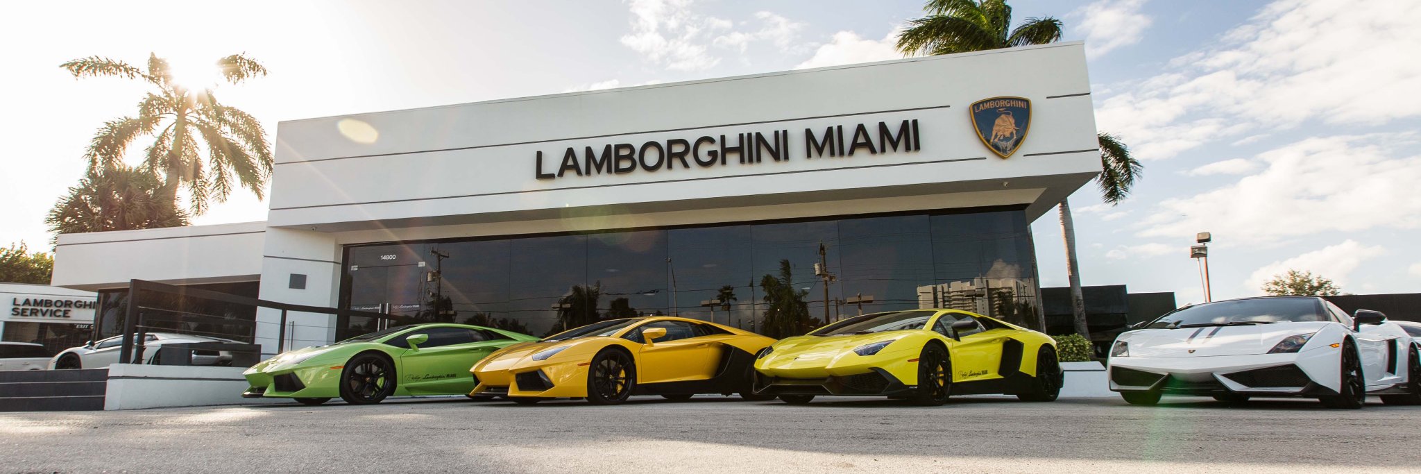Lamborghini Miami banner