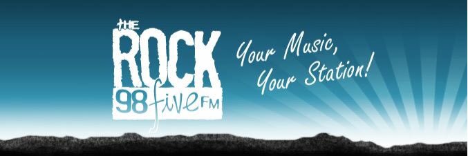 The ROCK 98.5 banner