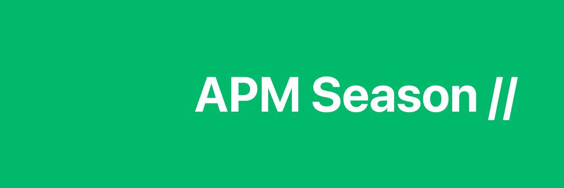 APM Season banner