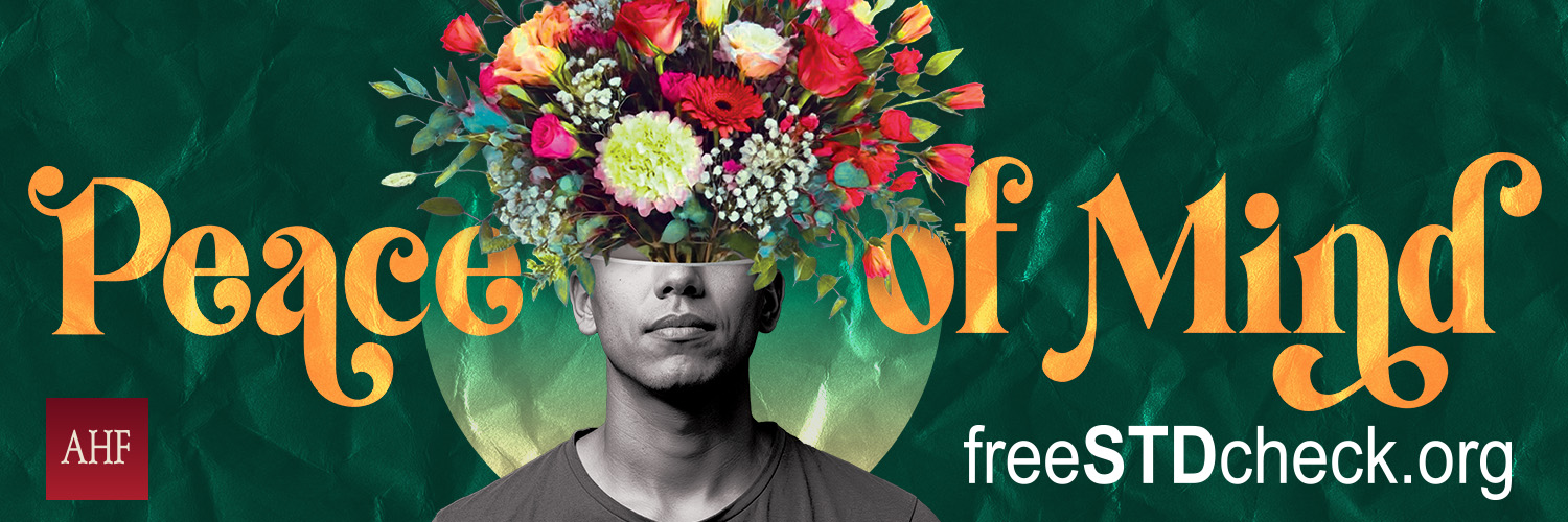 AIDS Healthcare Foundation (AHF) banner